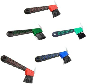 MZRAN Compacts Portable Horse Hoofs Scrapers and Brush Set Easy to Carry in Saddles Bags Durability Horse Grooming Tool Horse Care Steel Brush