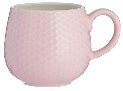 Mason Cash Embossed Honeycomb Pink Mug, 35 CL