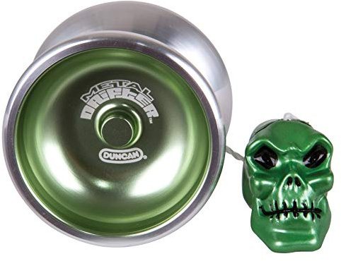 Duncan Toys Metal Drifter Yo-Yo, String Trick Yo-Yo with Counterweight, Ball Bearing Axle and Aluminum Body, Green