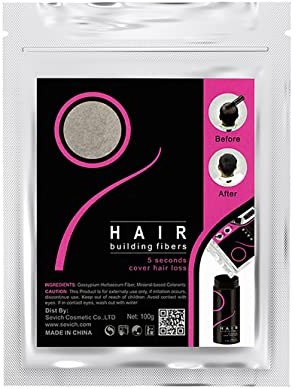 Bolsa Ahorro para Relleno de Fibras Capilares Densificadoras del Cabello. Disimulan la Calvicie en Hombre y Mujer, 100% naturales. Válidas para cualquier marca de fibras. 100Gr (Castaño Oscuro)