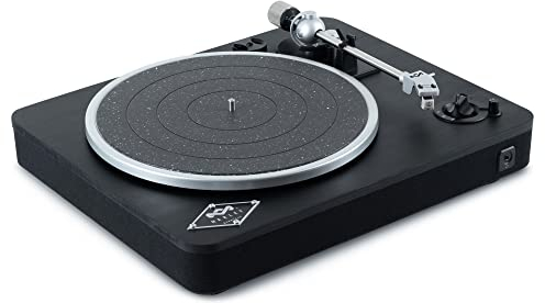 House of Marley Stir It Up Wireless Turntable - Bluetooth Record Player, 2-Speed Sustainably Made Vinyl Player, Home Turntables for Vinyl Records, Built In Pre-Amp, Audio-Technica Cartridge, Black