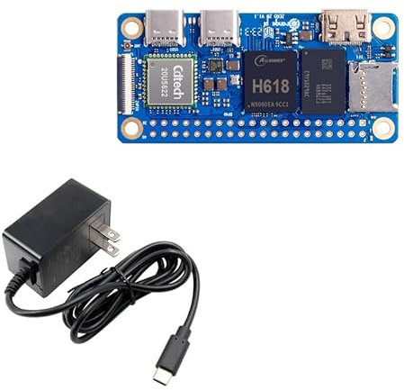 Orange Pi Zero 2 W 1 GB LPDDR4 Allwinner H618 Quad-Core 64 Bit Single Board Computer mit 16 MB SPI Flash,unterstützt WiFi und BT5.0, Entwicklungsplatine Run Android 12 TV/Ubuntu (Null 2 W 1 G +