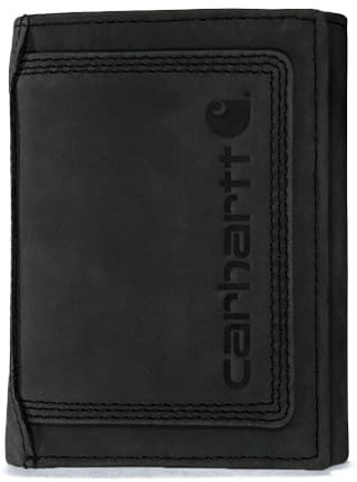 Carhartt Herren B0000213 Detroit Trifold Wallet, Schwarz, Einheitsgröße