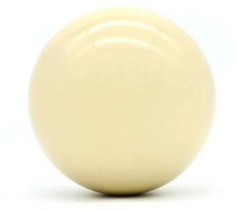 BILMAG Billard Einzelkugel, Weiße Anstoßkugel Classic, 60,3 mm Pool Billardkugel