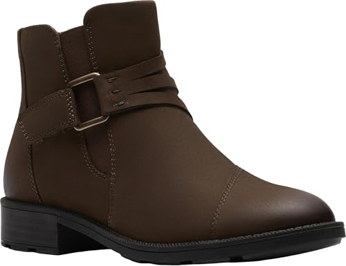Clarks Women Adalynn Faye Mushroom Nubuck 8 Medium
