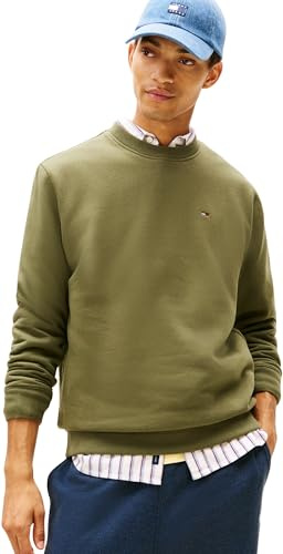 Tommy Jeans TJM Reg S Flag Crew Ext Dm0dm20741 Sweat-Shirt à Enfiler Homme (Lot de 1)