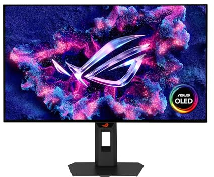 ASUS ROG Strix OLED 27” 1440P Gaming Monitor (XG27AQWMG) ― QHD, TrueBlack Glossy Tandem OLED, 280Hz, 0.03ms, Neo Proximity Sensor, DisplayHDR True Black 500, 99% DCI-P3, DisplayWidget, 3yr Warranty