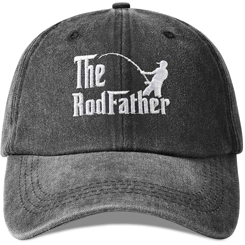 Jeasona Fishing Cap for Men Fishing Gifts for Men for Fisherman Fisher Funny Fish Accessories Secret Santa Stocking Fillers for Dad/Grandad/Huasband