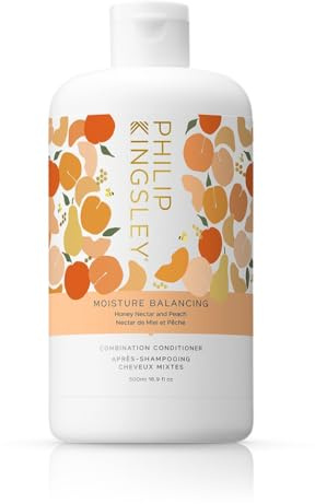 Philip Kingsley | Peach and Honey Moisture Balancing Combination Conditioner | Restore Your Hair's Shine, Softness and Hydration | Nourishing Hydration and Moisturizing for Dry Hair | 500ml