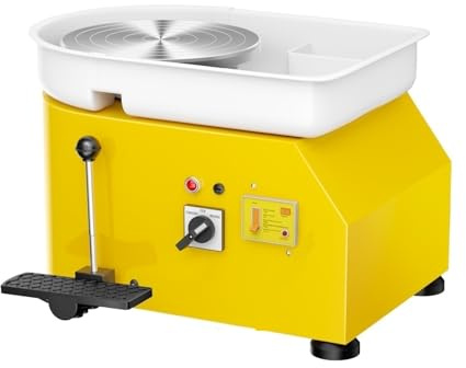 Torno De Cerámica Eléctrico 350 W Con Disco 25 Cm Y 300 Rpm Gira Estable Suave