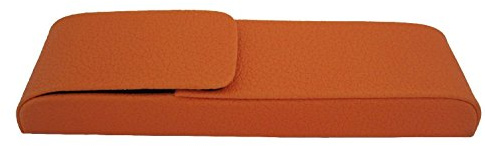Alassio 2664 - Schreibgeräteetui Aquila, aus Lederimitat, orange, ca. 15,5 × 4 × 2 cm