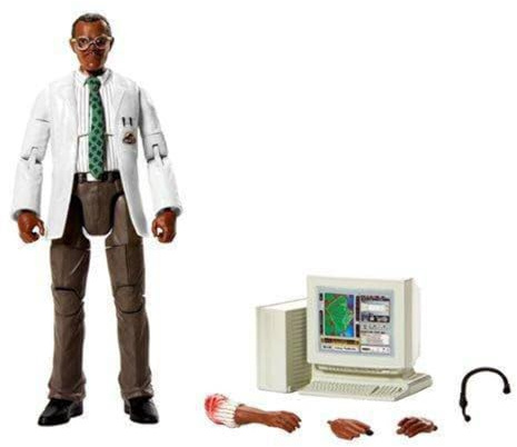 Mattel Jurassic World Toys Amber Collection Ray Arnold 6-in Action Figure with Movie-Inspired Removable Arm, Headset, & Computer Piece Accessory, Collectible Gift for 8 Years Old & Up