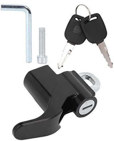 Antivol de Casque, Crochet de Sécurité pour Casque de Moto avec 2 Clés 6 Mm Trous de Vis Antivol en Alliage D'aluminium pour Motos Scooters