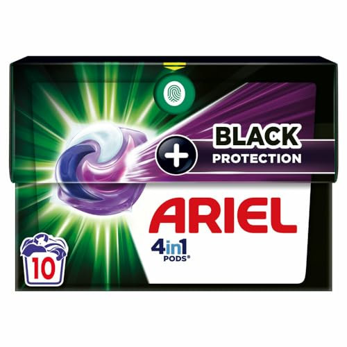 Ariel All-in-One Pods + Revitablack Lot de 10 capsules de lessive pour Black Black