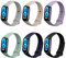 kwmobile 6X Sportarmband kompatibel mit Xiaomi Mi Band 8 / Mi Band 9 Armband - Großes Set Smartwatch Armband