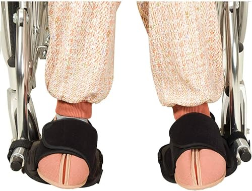 Soporte para Zapatos De Silla De Ruedas, Seguridad para Sillas De Ruedas Zapatos Fijos Zapatos De Sujeción para Silla De Ruedas Reposapiés para Recuperación De Pacientes Mayores