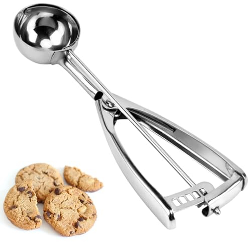 Cookie Scoop, Ice Cream Scoop,18/8 Stainless Steel, Cookie Scoops for Baking, 2Tbsp/ 30ml/ 1oz Cookie Dough Scoop, Ice Cream Scooper with Trigger Release, Cookie Scooper for Baking(#40)