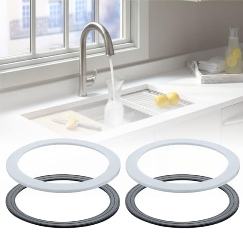 CHUNZHILAI 4 Pack Seal Washer Sink O Ring Seal Washer Basin Plug Sealing Washers for 110mm Sink Basket Strainer Seal Waster