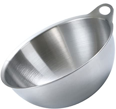 HOLIDYOYO Ciotola in Acciaio per Dessert Ciotola da Portata per Gelato per Mescolare e Servire Frutta e Insalate