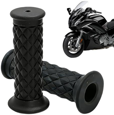 Manopole Moto 1 Coppia Per Dirt Pit Bike, Misura 22/24Mm, Manubrio Gomma Freno, Colore Nero