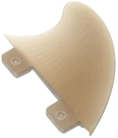 BIUDECO Aleta Central Transparente Gris de Fibra de Vidrio para Tabla de Surf, Reemplazo de Aletas de Sup y Kayak, Estabilizador para Paddle Surf y Deportes Acuáticos, Accesorio Duradero