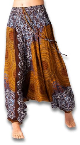 PANASIAM Aladin Pants, Mandala 4, Brown L