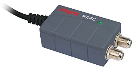 Labgear PSUFC 12V 300mA Fully Screened Power Supply for Masthead Amplifiers Low Noise TV Aerial PSU with F-Type Connector, UK Plug