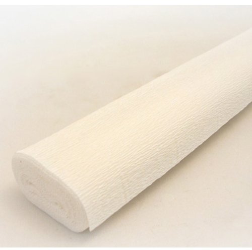 FloristryWarehouse - Rotolo di carta crespa, 50 x 250 cm, 140 g, colore: Bianco (900)