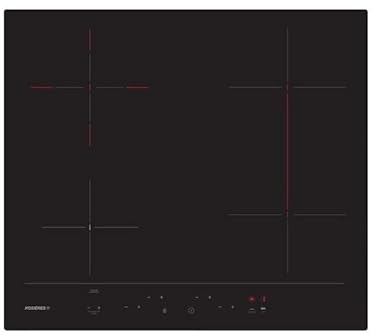 Rosieres - table de cuisson vitrocéramique 59cm 4 feux 6500w noir rh64dbcp/2