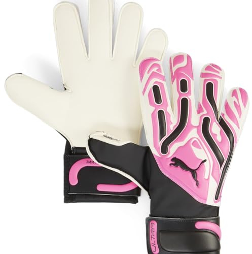PUMA PUMA Ultra Match Protect RC, Unisex-Erwachsene Torwarthandschuhe, Poison Pink-PUMA White-PUMA Black, 9-041864