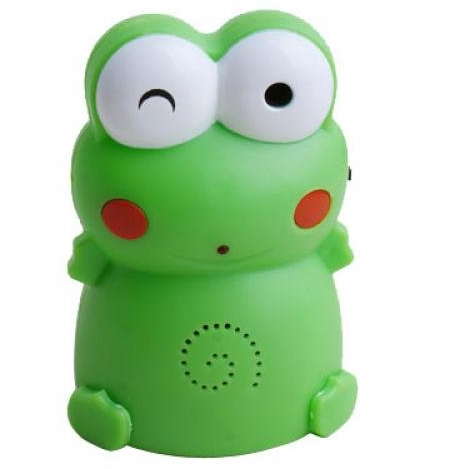 Cute Frog Action Sensor Doorbell and Greeting Speaker - Welcome Guests with Clear Chime Voice - Green Color