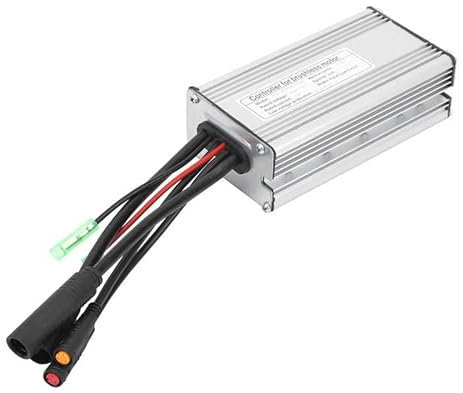 BLacOh Ebike Controller Elektrisches Fahrrad 3. 6V 48V KT-22A Controller Wasserdichter Anschluss E-Bike Motor 9 Röhrenquadrat Controller mit Lichtkabel Brushless Motor Controller