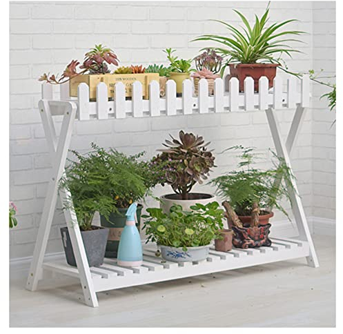 asdchZen Tavolo da Giardino per Piantare, Cortile Balcone Scaffali Aperti per Esterni Panche per Invasatura Tavoli da Esterno per Piantare, Cortile Balcone (88X37X71Cm)
