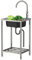Fregadero de Acero Inoxidable Independiente,Fregadero Exterior Jardin con grifo Portatil Móvil Fregadero Utilitario,Fregadero de Comercial Lavabo para Bar Camping