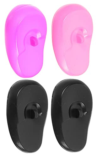 FOMIYES 4piezas Gorro De Tinte Tapones Auditivos Para Teñir El Cabello Orejeras Protectoras Protección Auditiva De Silicona