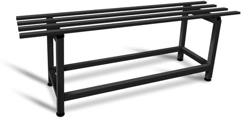 MAKA Porta Piante da Interno ed Esterno, Piedistallo per Piante, Fioriera da Esterno in Metallo, Porta Vasi da Balcone, Portafiori in Ferro, Portata MAX 30 Kg, Piedini Regolabili (1 ripiano 80cm)