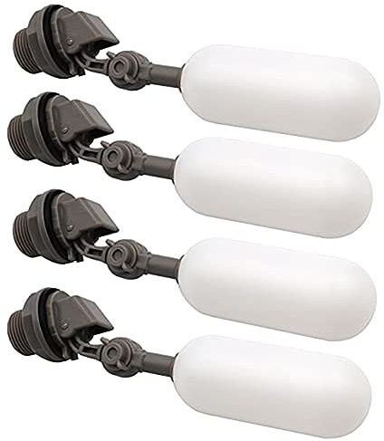Pqahffowr - Válvula de bola de flotador de filtro de agua de plástico de 4 piezas con brazo ajustable para piscina de tanque de agua