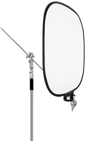 Panel Difusor de Luz Plegable Blanca Suave 60 * 75 Cm, Panel de Difusión de Luz con Bolsa de Transporte y Varilla de Soporte, Modificador de Tela de Difusor para Producto, Video