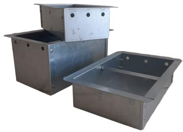 FONDERIA BONGIOVANNI | Cassetto in Lamiera Zincata | Raccolta della Cenere | Cassetto per Camino | Personalizzabile | Attrezzatura Camino | su Misura | Cassetto su Misura