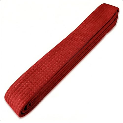 Karate Belt for Kids & Adults, Professional Martial Arts Rank Belt for Taekwondo, Judo - 1.5 Wide Multi-Stitched Durable Cotton Training Belt, Stays Tied for Training & Sparring,Red-1.5”x 8.5ft