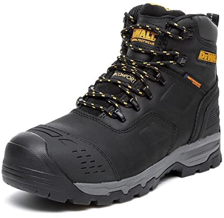 DEWALT Men's Bulldozer Waterproof, Steel Safety Toe Work Boot, Black, UK10 (EU44)