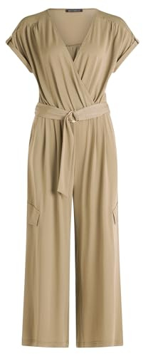 Betty Barclay Damen Jumpsuit mit Eingrifftaschen 36, Soft Olive