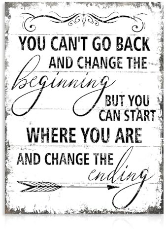 Dazzlewall Black and White Motivational Wall Art Picture, Vintage Inspirational Quotes Poster for Office Bedroom Decor 12×16 in Unframed