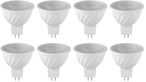 RESFNSE 8PCS 7W MR16 DOB LED Bulb GU5.3 Base 6000k 580LM White Light for Ceiling Light Track Light Home Use Dob Bulb
