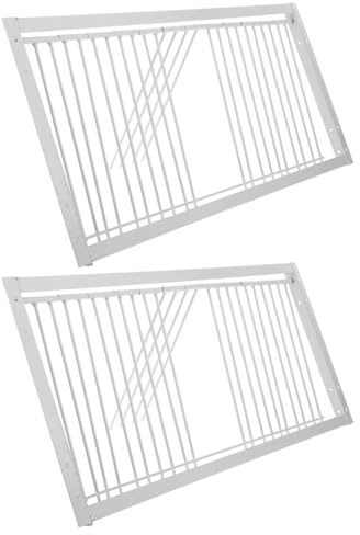COHEALI Puerta para Jaula de Palomas 50 Cm Reforzada de Metal, 2 Piezas para Carreras y Saltos, Suministros para Palomar, Puerta de Actividad Resistente para Aves de Corral