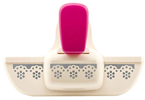 Vaessen Creative Bordürenstanzer Blume, 16 x 10 x 6 cm, Weiß