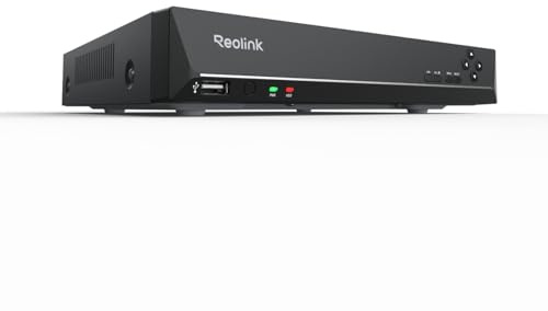 REOLINK 8CH Network Video Recorder for Home Security Camera System, Only Work with 16MP/12MP/4K/8MP/5MP/4MP REOLINK PoE IP Camera, 24/7 Recording to Pre-Installed 2TB Hard Drive, RLN8-410