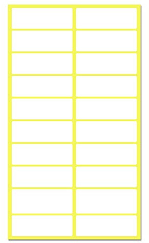 TownStix 500 Pièces, 38 x 13 mm, Étiquette Autocollantes Papier Blanc (Étiquettes de Dossier)