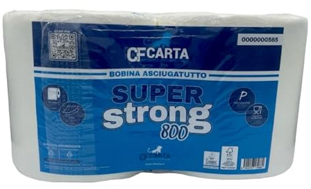 6 rotoloni asciugatutto paperblu super1000 bobina 1000 strappi 2veli micro incollati CF CARTA (3)