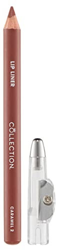Collection Cosmetics Long-Lasting Lip Liner Pencil with Sharpener, Caramel